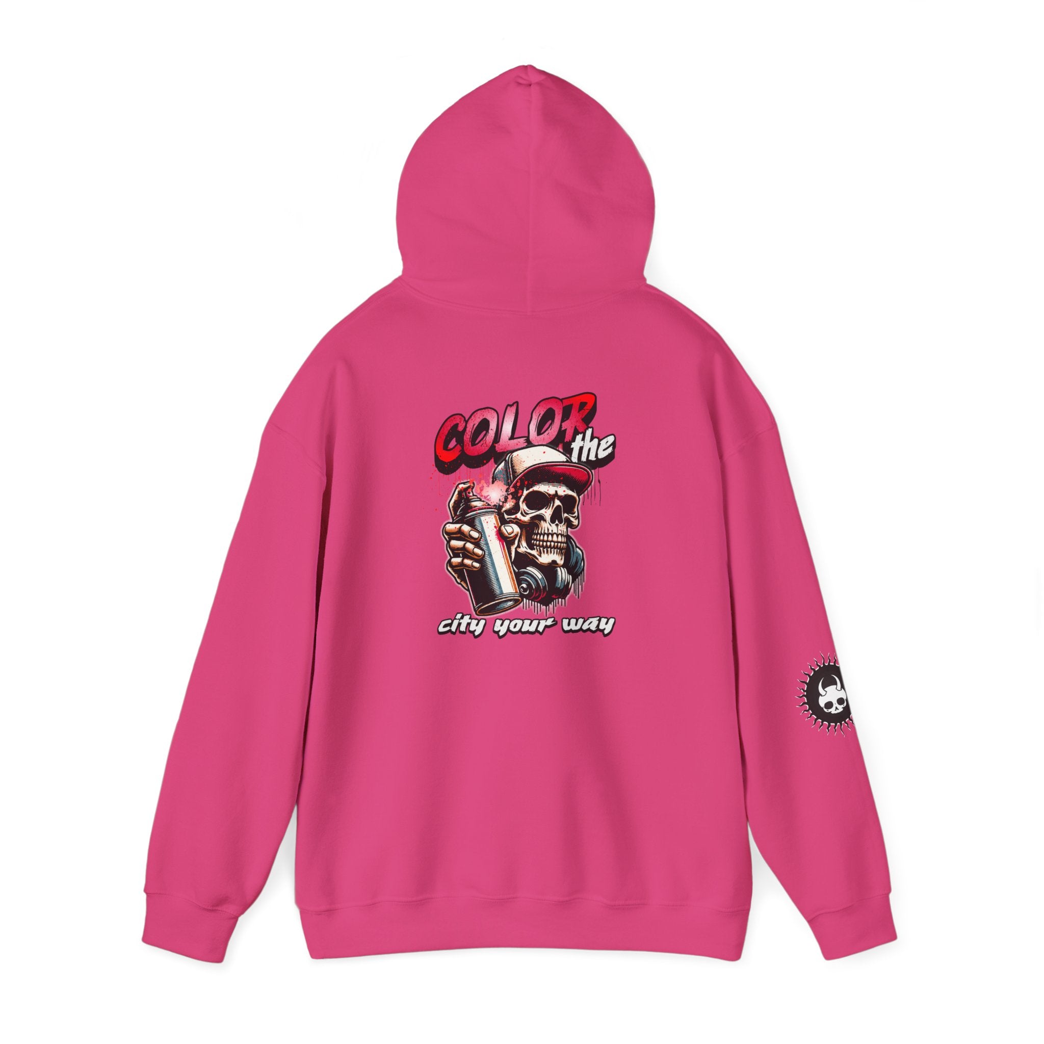 Color The City You Way - Unisex Heavy Blend™ Hooded Sweatshirt - Damned Threads